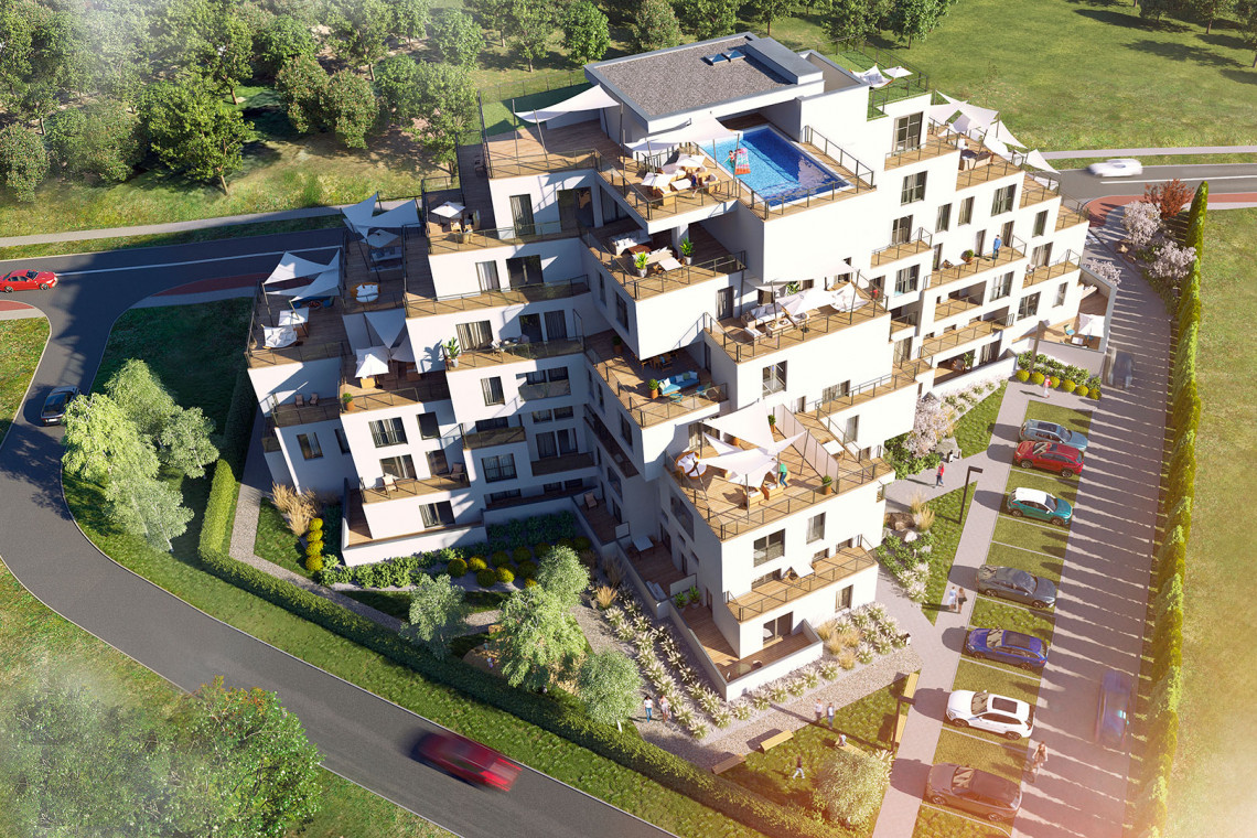 Basen na dachu Hegra Developer – luksus i wyzwania (Rzeszów)